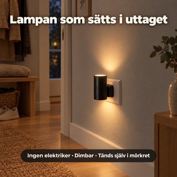 Glimt™ – Vägglampa för eluttaget