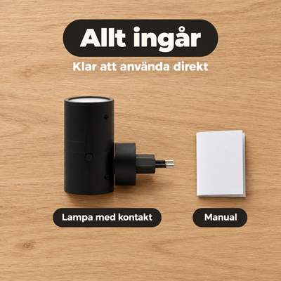 Glimt™ – Vägglampa för eluttaget