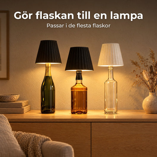 Kork™ – Trådlös lampa för flaskan