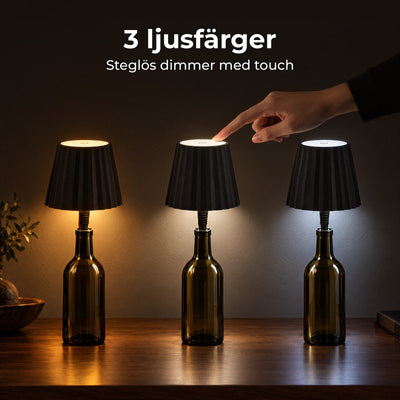 Kork™ – Trådlös lampa för flaskan