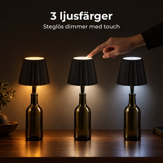 Kork™ – Trådlös lampa för flaskan