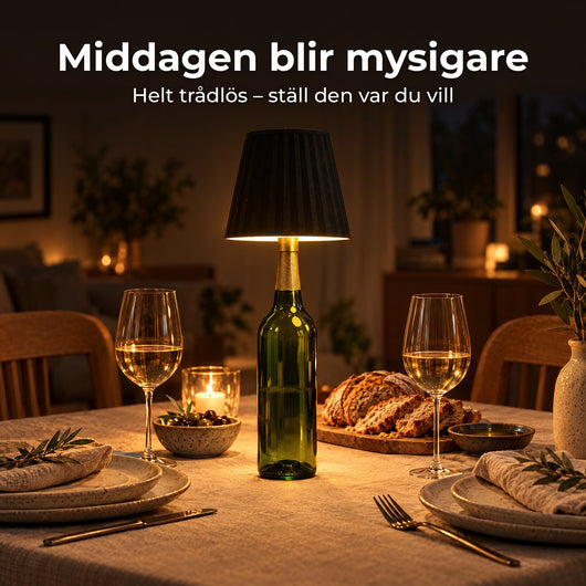 Kork™ – Trådlös lampa för flaskan
