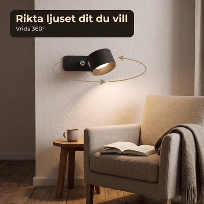 Alba™ – Trådlös vägglampa med magnetfäste