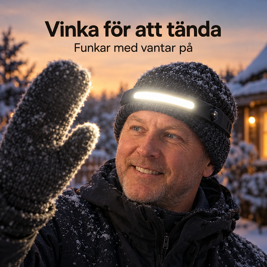 Ljusbåge™ – Pannlampa med 230° ljus