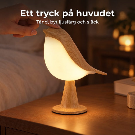 Sparv™ – Trådlös fågellampa med touch