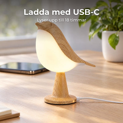 Sparv™ – Trådlös fågellampa med touch