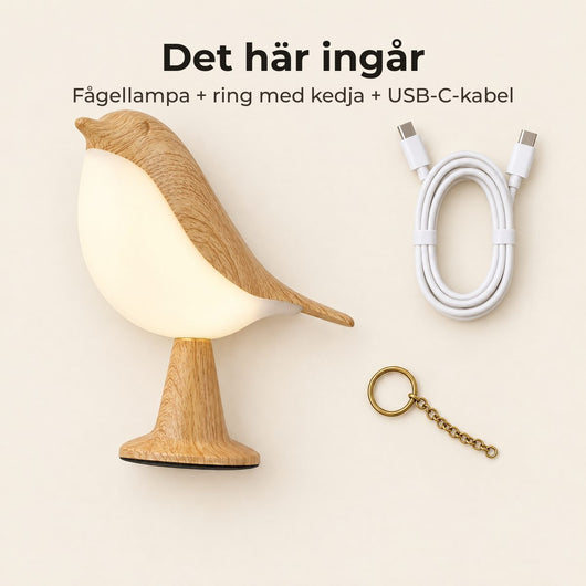 Sparv™ – Trådlös fågellampa med touch