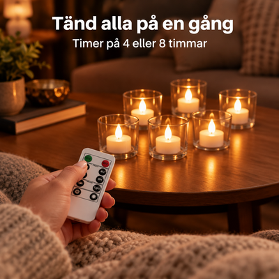 Stilla™ – Uppladdningsbara LED-värmeljus