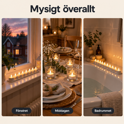 Stilla™ – Uppladdningsbara LED-värmeljus